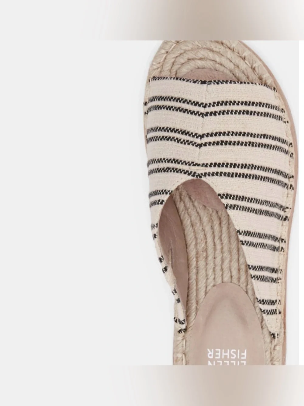 Eileen Fisher Milly Canvas Espadrille Sandals Sz 6.5